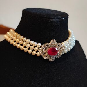 freshwater pearl (mother of pearl) choker necklace